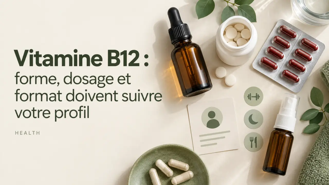 Vitamine B12 : forme, dosage et format doivent suivre votre profil
