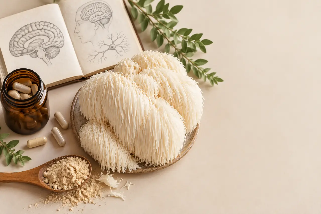 Lion’s mane (Hericium erinaceus) : des pistes pour la mémoire, pas un traitement