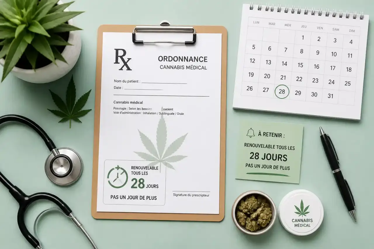 Cannabis médical : une ordonnance renouvelable tous les 28 jours, pas un jour de plus
