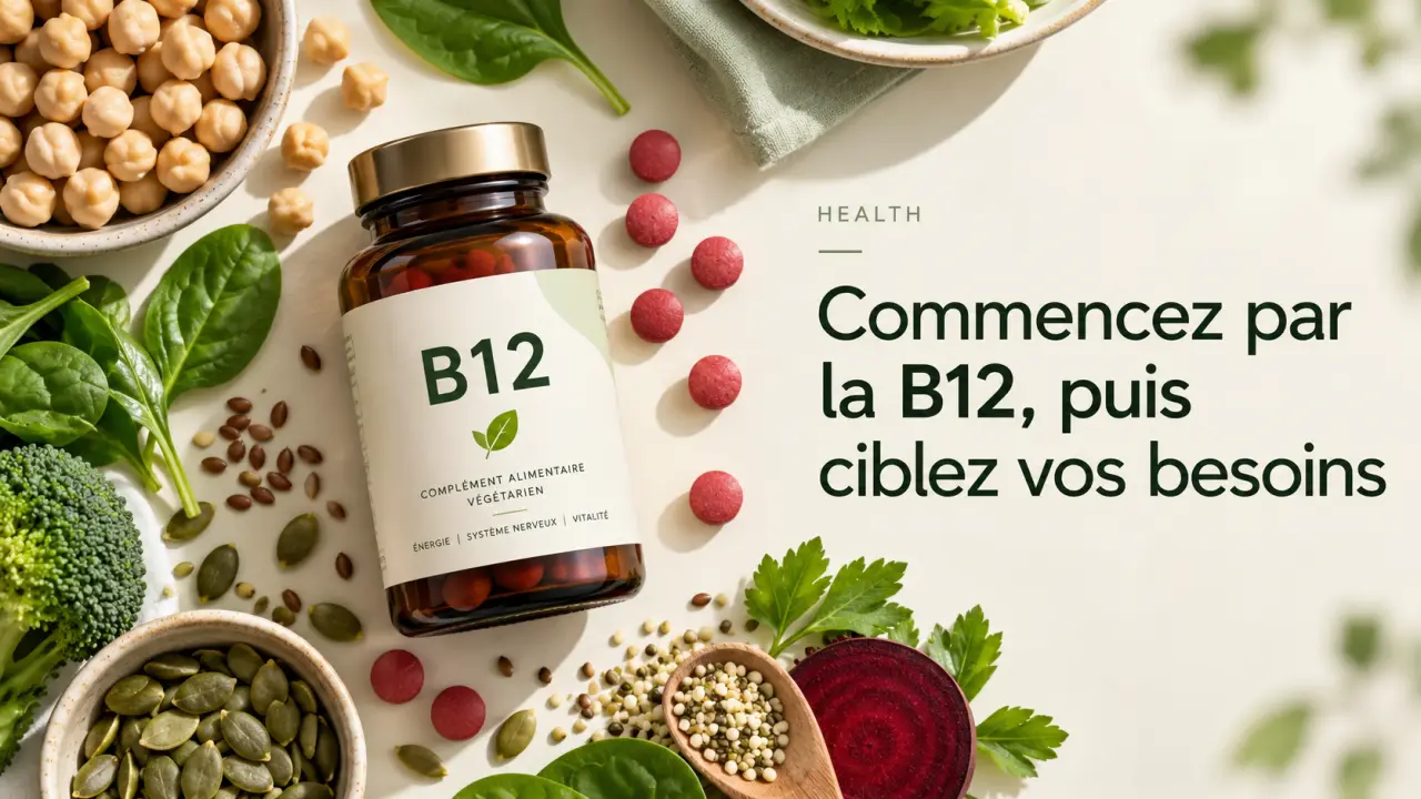 Complément alimentaire végétarien : commencez par la B12, puis ciblez vos besoins