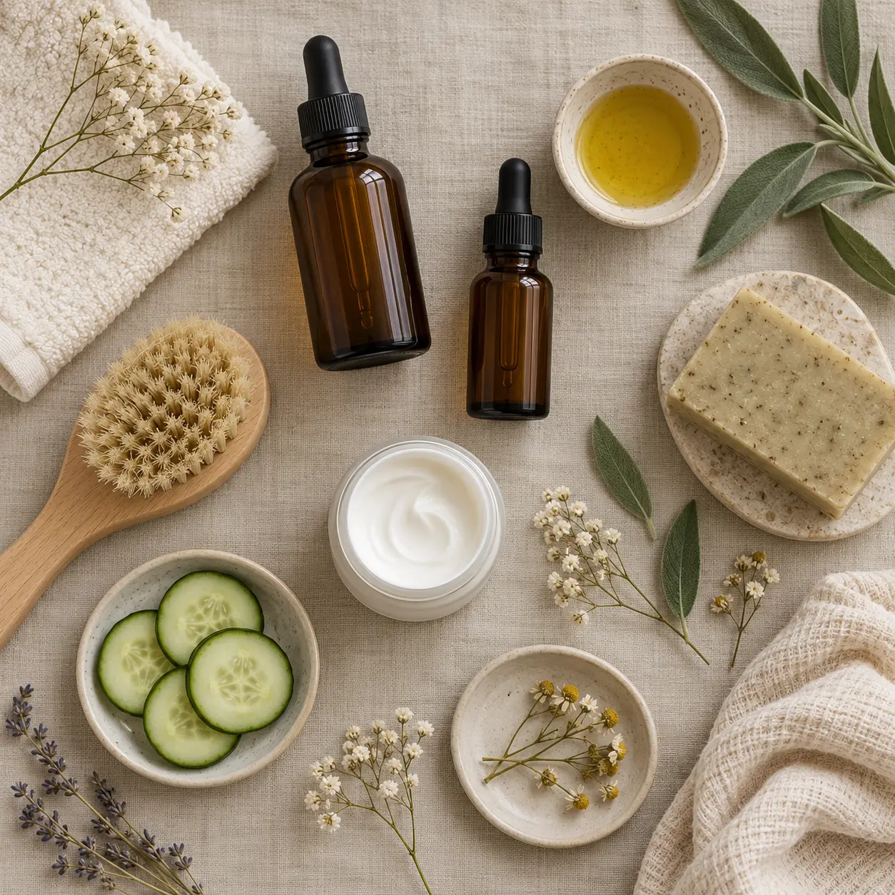 Les soins naturels misent sur la douceur, avec des gestes adaptés à chaque besoin