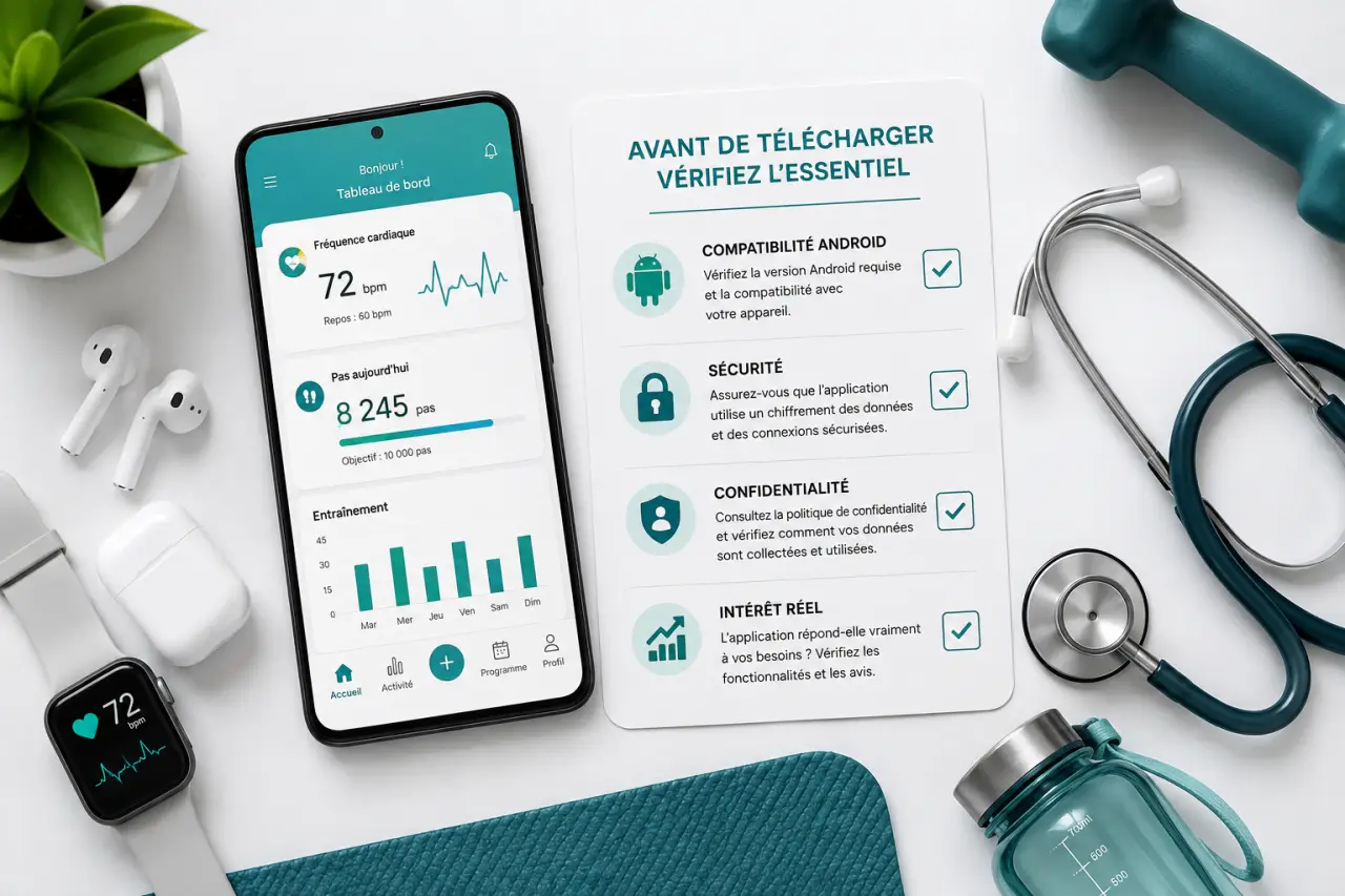 Compatibilité Android, sécurité et intérêt réel : ce qu’il faut vérifier avant de télécharger e-health fitness app
