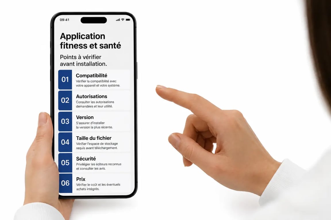 e-health fitness app : points à vérifier avant l’installation sur smartphone