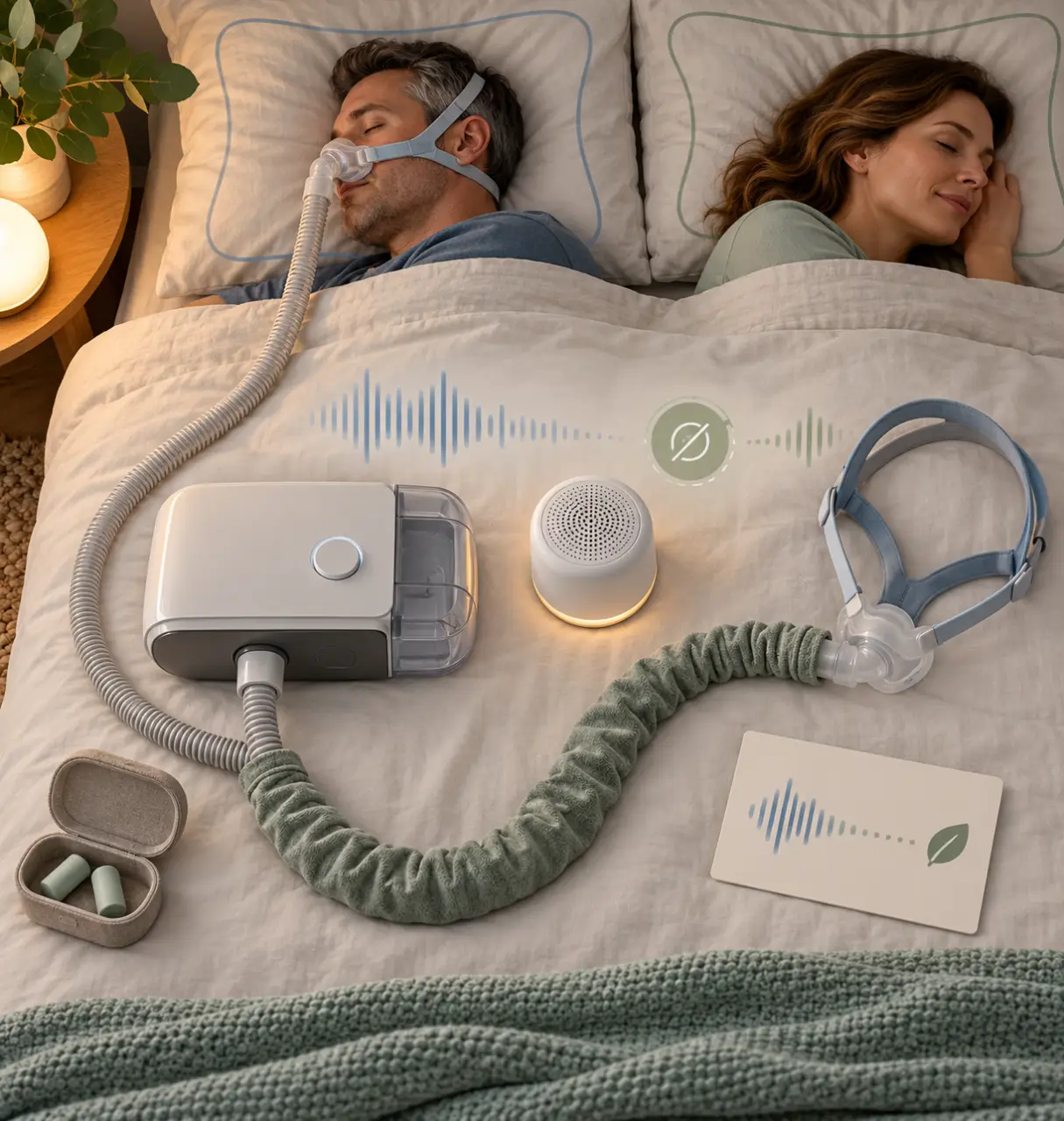 PPC et sommeil du conjoint : repérer le bruit et le réduire sans interrompre le traitement