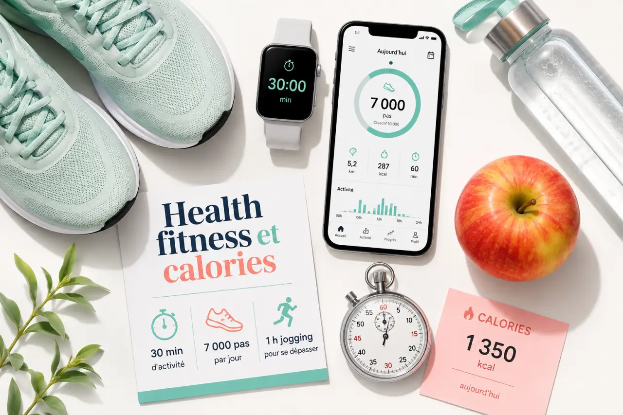 Health fitness et calories : 30 minutes, 7 000 pas et 1 heure de jogging pour brûler juste